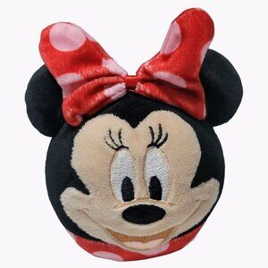 Disney Hallmark Minnie Mouse Fluffball 5 inch Polka Dot Bow Plush Stuffed Animal